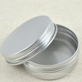 Silver Aluminum Tin with Screw Lid